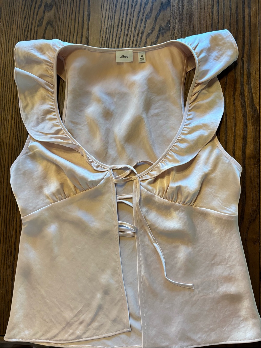 Aritzia Wilfred Tonka Tank Top Satin